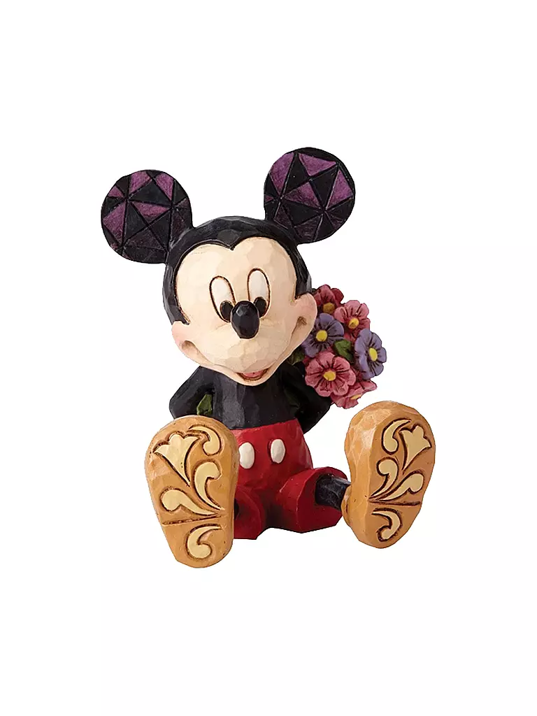 ENESCO | Disney Showcase - Mickey Mouse mit Blumen - Mini Figurine 4054284 | transparent