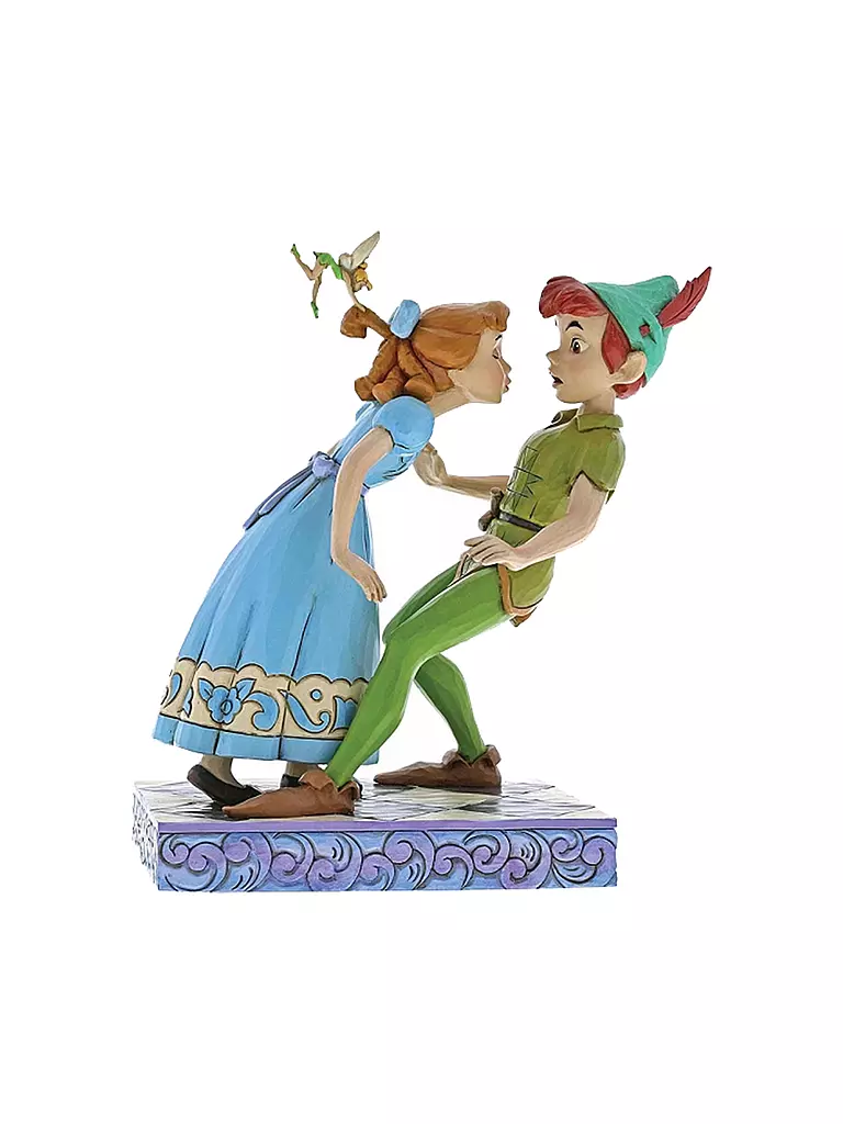 ENESCO | Disney Traditions - Peter Pan und Wendy - An unspected kiss - Figurine (65th Anniversary) 4059725 | transparent