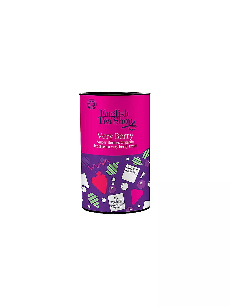 ENGLISH TEA SHOP | Eistee Very Berry - Beerenmischung 10 Beutel | pink