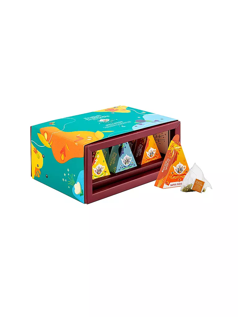 ENGLISH TEA SHOP | Geschenkbox Wellness Tee Kollektion 12 Pyjramiden Beutel | bunt