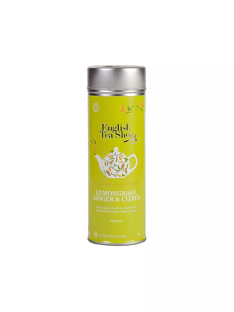 ENGLISH TEA SHOP | Tee - Lemongras Ingwer & Zitrusfrüchte 15 Pyramidenbeutel  | bunt