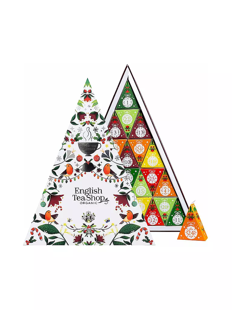 ENGLISH TEA SHOP | Tee Adventskalender "Mosaik", BIO, 25 Pyramidenbeutel | bunt