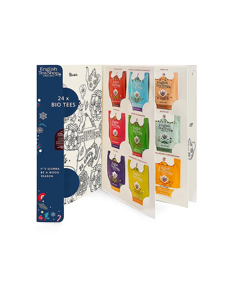 ENGLISH TEA SHOP | Tee Adventskalender 24 Beutel Feel Good Dunkelgrün | 