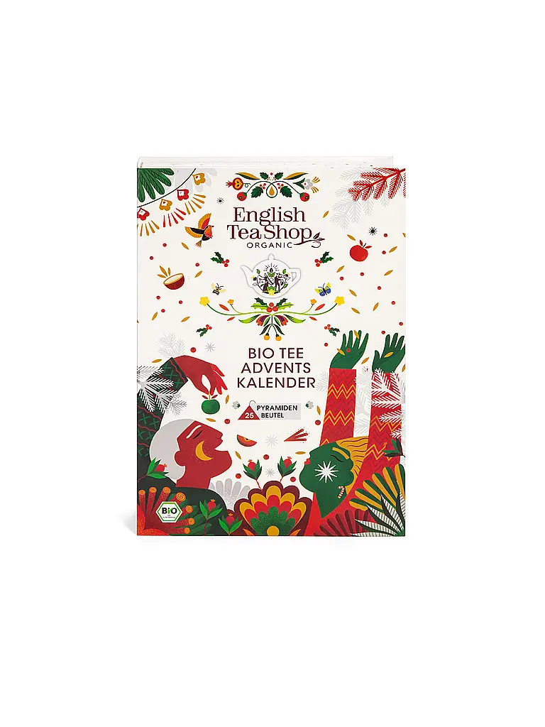 ENGLISH TEA SHOP | Tee Adventskalender 24 Beutel Teebuch Weiss | weiss