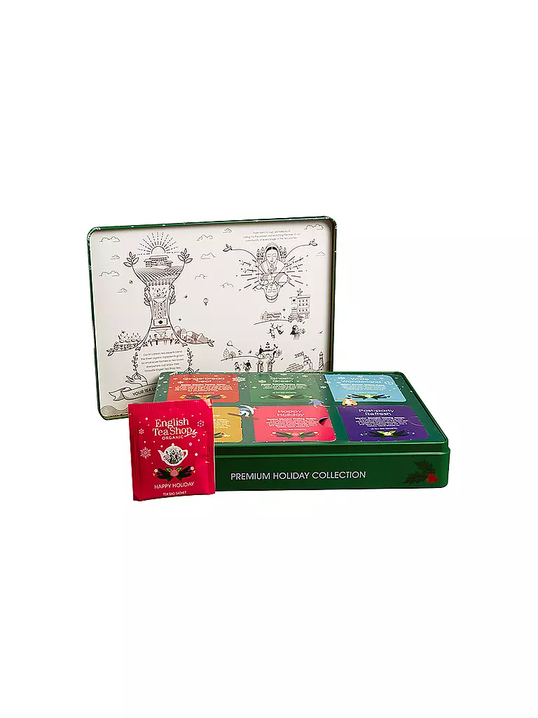 ENGLISH TEA SHOP | Tee Geschenkset - Premium Holiday Collection 36 Beutel | dunkelgrün