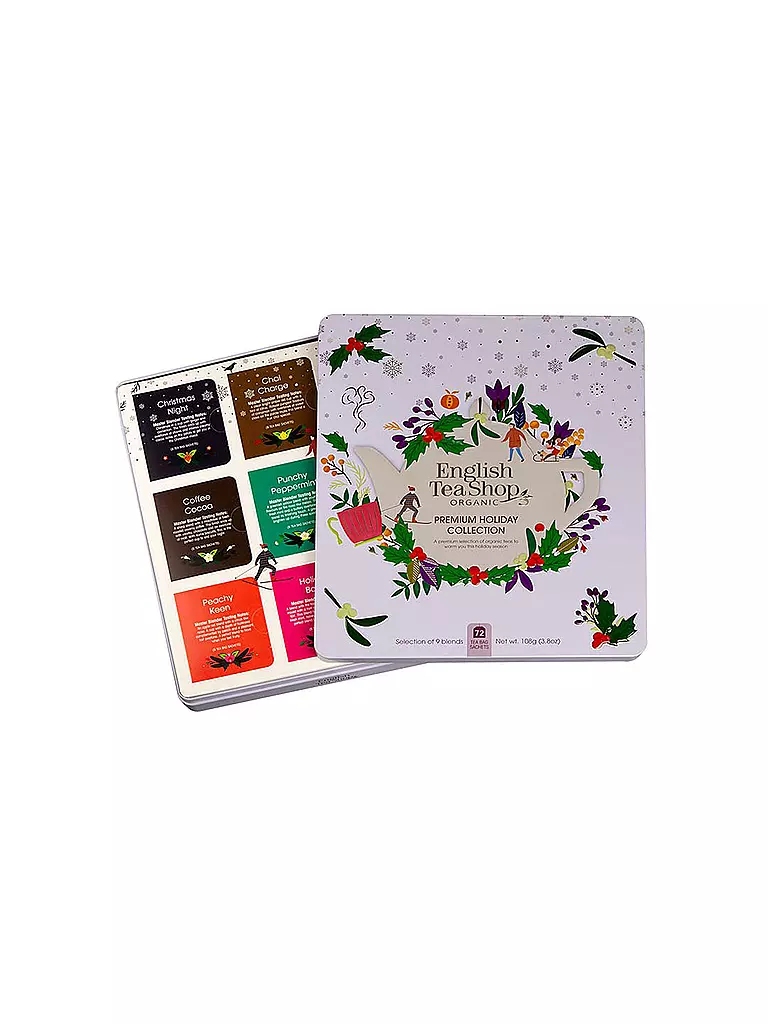ENGLISH TEA SHOP | Tee Geschenkset - Premium Holiday Collection 72 Beutel | weiß