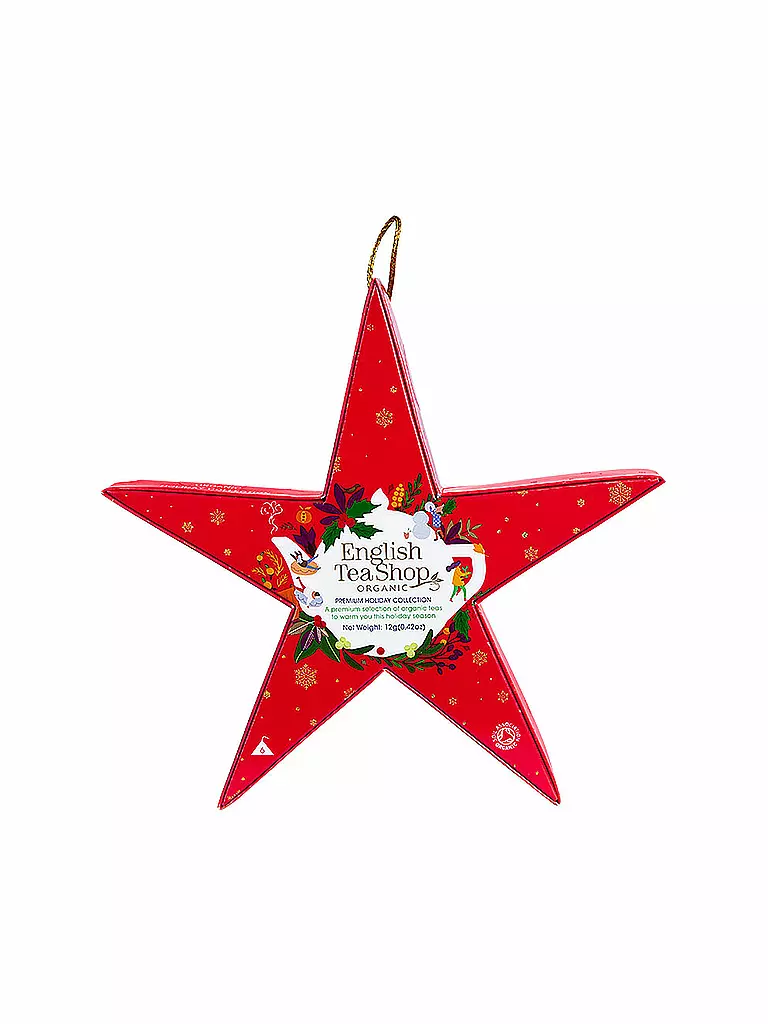 ENGLISH TEA SHOP | Tee Weihnachtssterne Pink Star 6 Pyramidenbeutel | 999