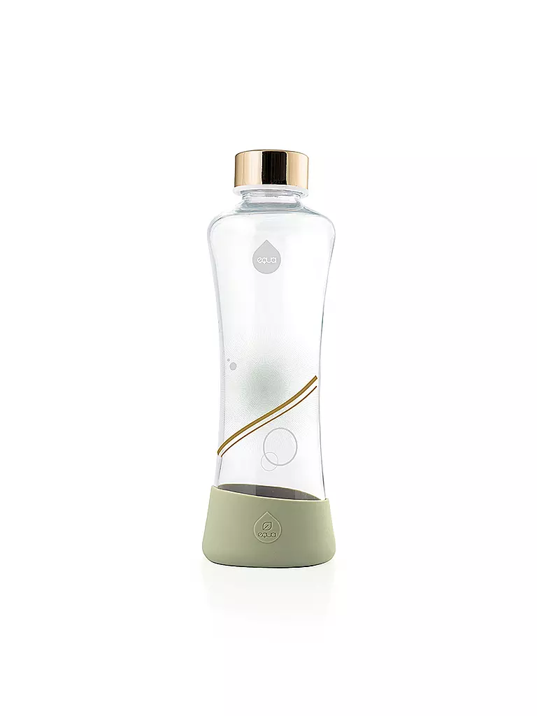 EQUA | Trinkflasche "Metallic" 0,55l | transparent