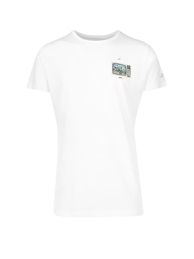 ERDBAER | T-Shirt Fernseh Aquarium | weiß