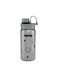 ERGOBAG | Edelstahl Trinkflasche Gewitter  | Silber