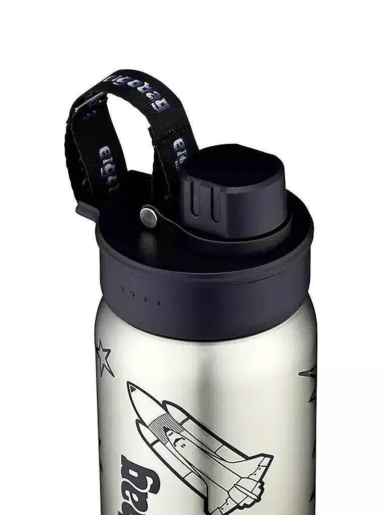ERGOBAG | Edelstahl Trinkflasche Schwarz | grün