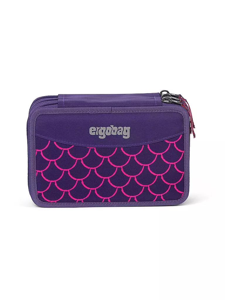 ERGOBAG | Federpenal -  Maxi Mäppchen Perlentaucherbär  | lila