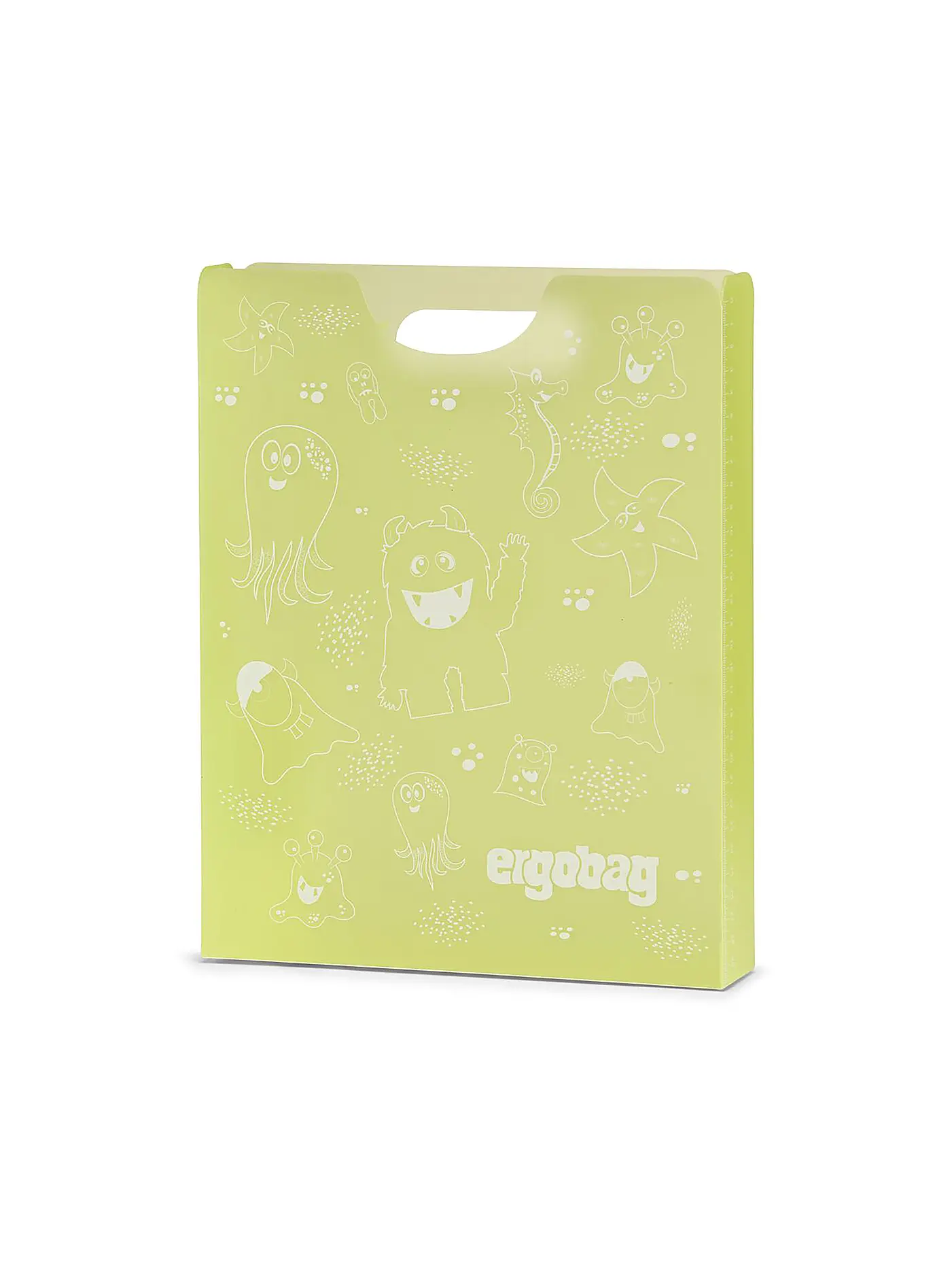 ERGOBAG | Heftebox Transparent | gelb
