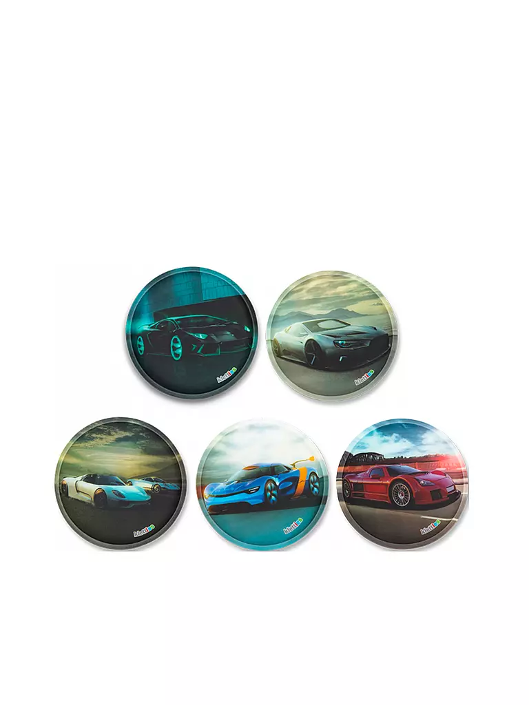 ERGOBAG | Klettie-Set "Rennauto" | transparent