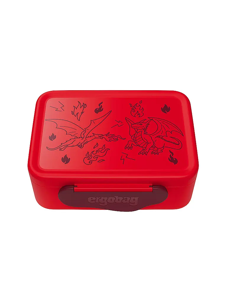 ERGOBAG | Kunststoff Brotdose Drache  | Rot