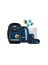 ERGOBAG | Schulrucksack Set 6tlg Pack Bärassic Garden  | Schwarz