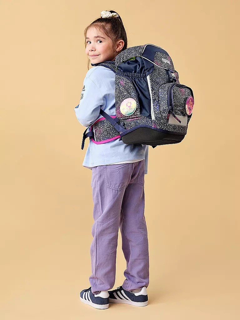 ERGOBAG | Schulrucksack Set 6tlg Pack Bärlaxy | dunkelblau