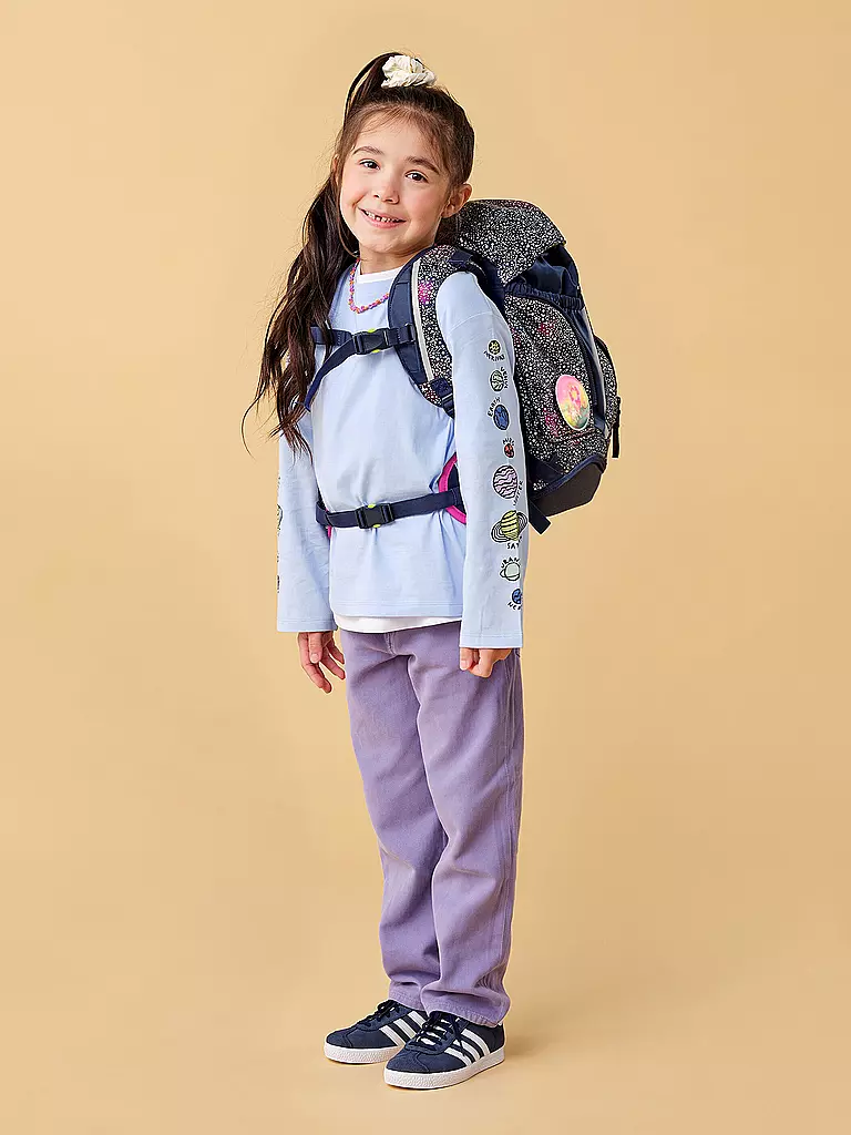 ERGOBAG | Schulrucksack Set 6tlg Pack Bärlaxy | dunkelblau
