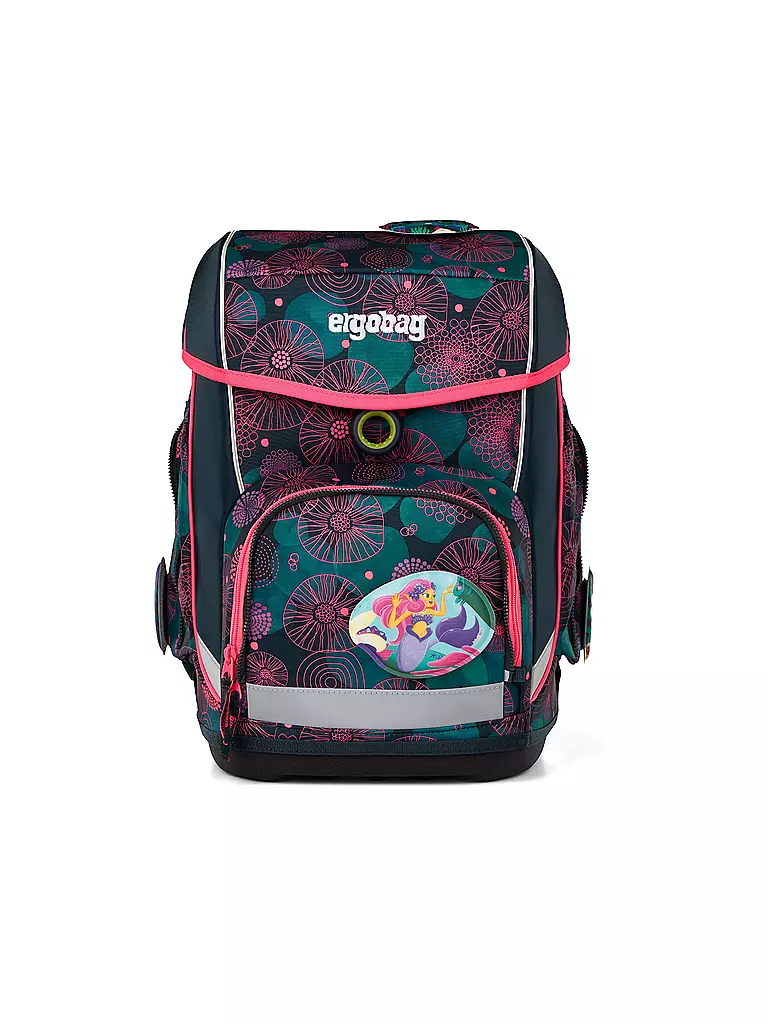 ERGOBAG | Schulrucksack-Set 5tlg. Cubo KorallenBär | schwarz