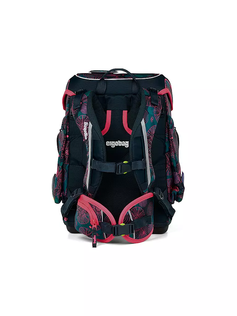 ERGOBAG | Schulrucksack-Set 5tlg. Cubo KorallenBär | schwarz