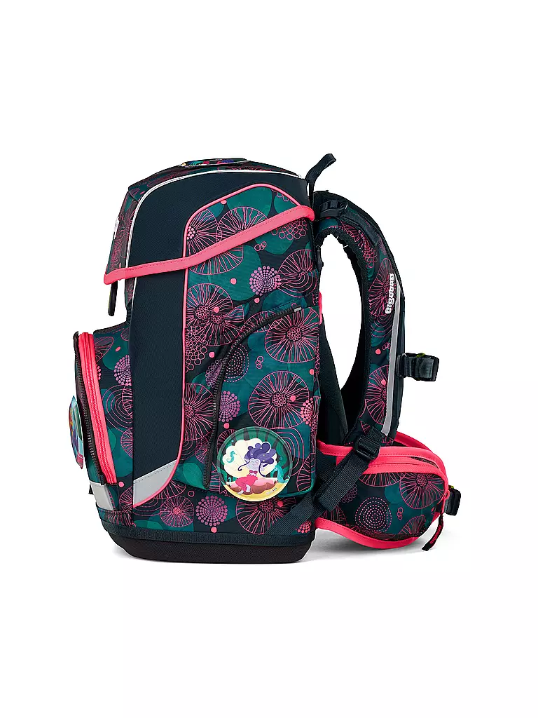 ERGOBAG | Schulrucksack-Set 5tlg. Cubo KorallenBär | schwarz
