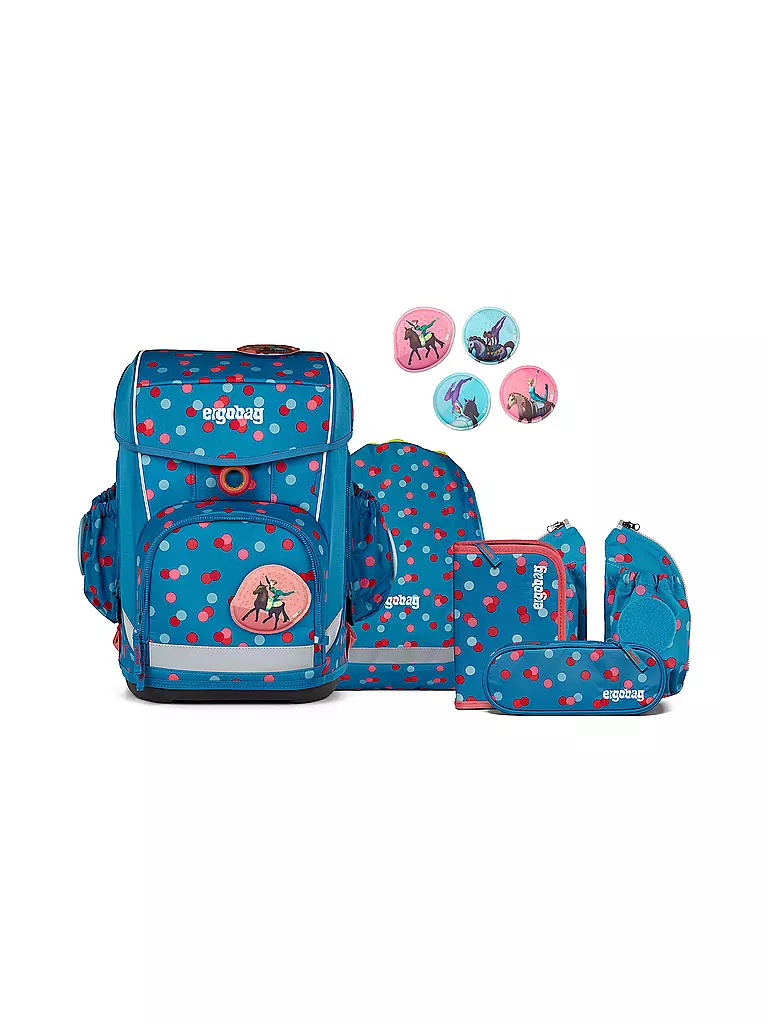 ERGOBAG | Schulrucksack-Set 6tlg. Cubo Light  | blau
