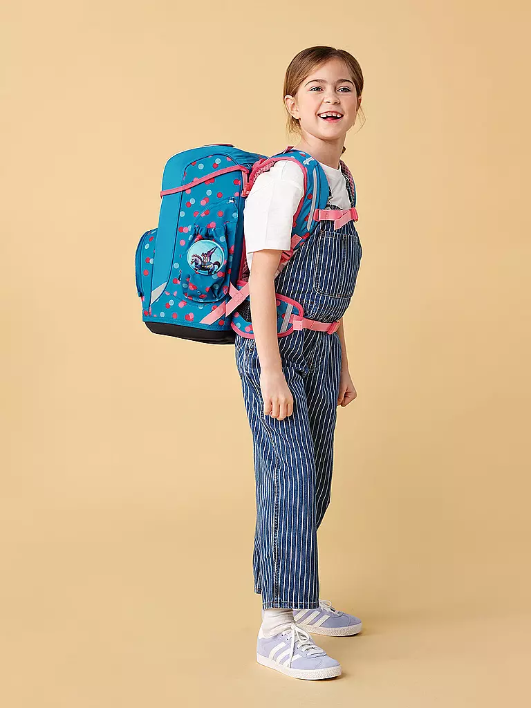 ERGOBAG | Schulrucksack-Set 6tlg. Cubo Light  | blau
