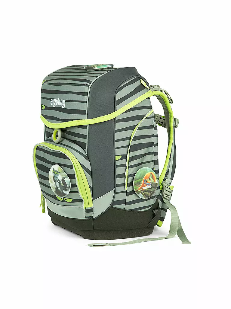 ERGOBAG | Schultasche Set 5-tlg. "Cubo - Super NinBär" | olive