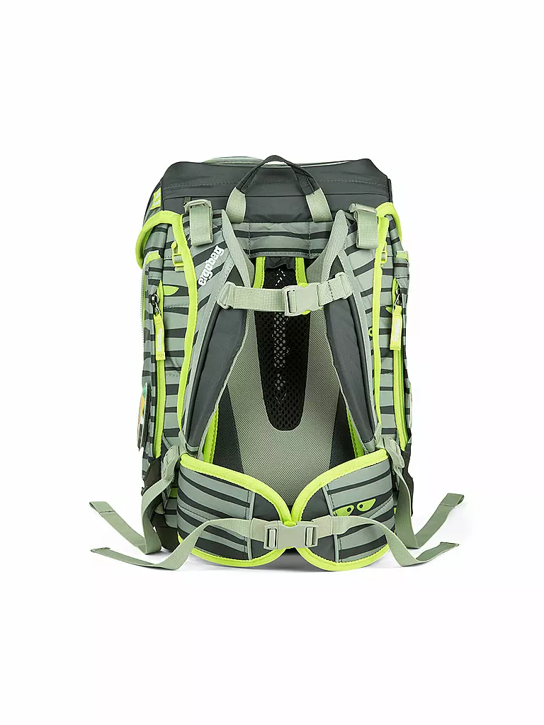 ERGOBAG | Schultasche Set 5-tlg. "Cubo - Super NinBär" | olive