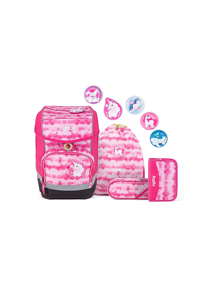 ERGOBAG | Schultasche Set 5-tlg. "Cubo - ZauBärwatte" | pink