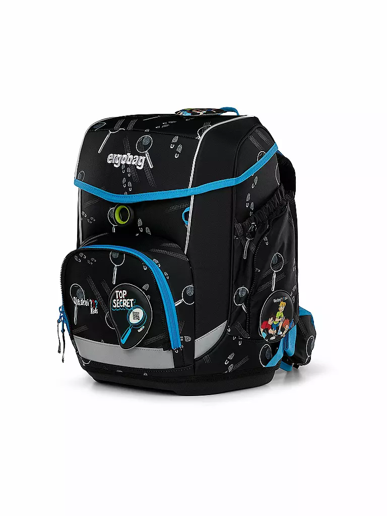 ERGOBAG | Schultasche Set 5tlg CUBO Bärdektiv Drei Fragezeichen Kids | bunt
