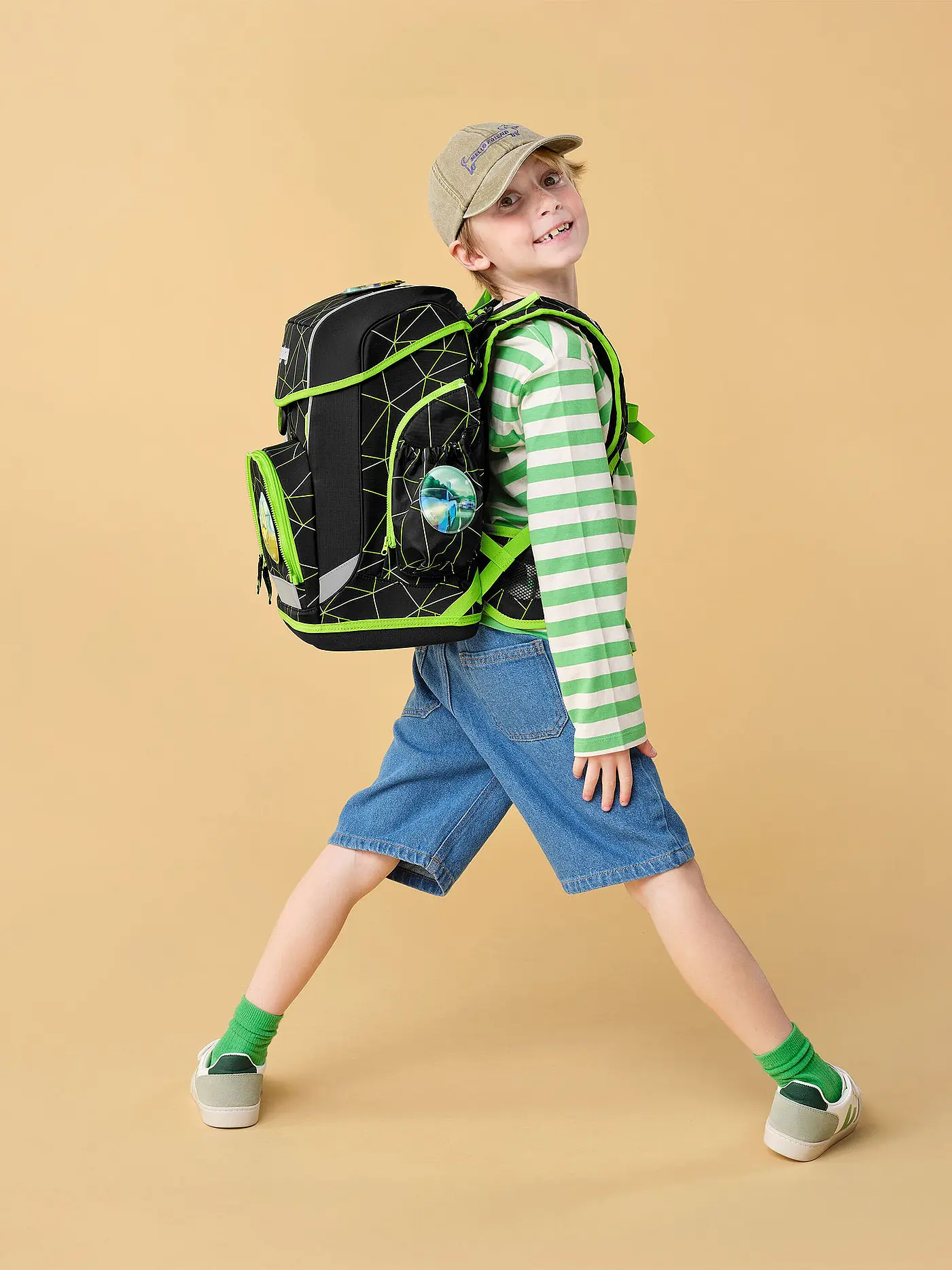 ERGOBAG | Schultasche Set 5tlg CUBO LIGHT CyBär Race | schwarz