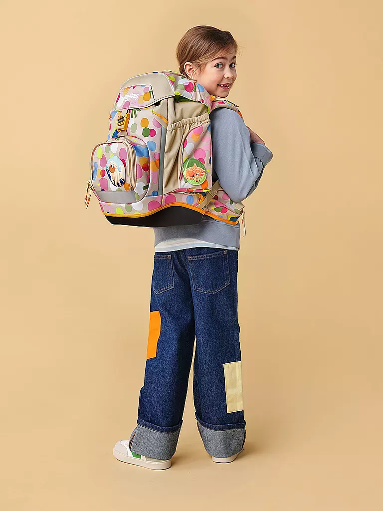 ERGOBAG | Schultasche Set 6tlg Pack MRP Flower Powbär | dunkelblau