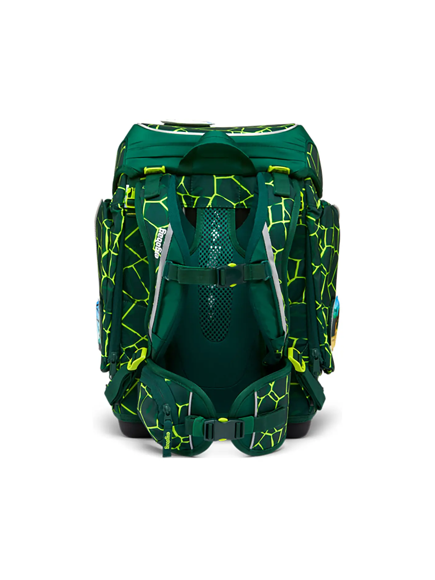 ERGOBAG | Schultaschen Set 5tlg CUBO - BärRex | dunkelgrün