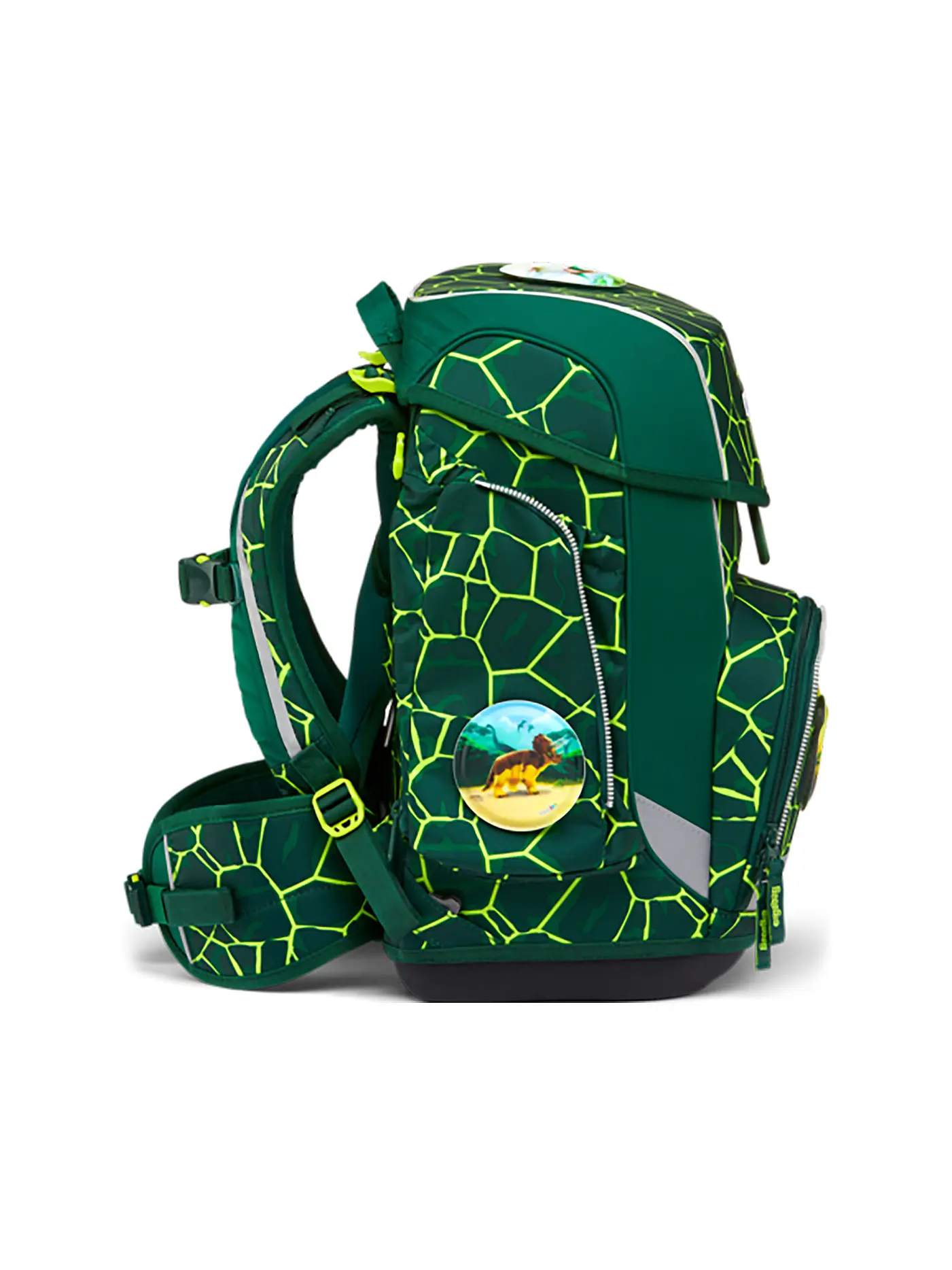 ERGOBAG | Schultaschen Set 5tlg CUBO - BärRex | dunkelgrün