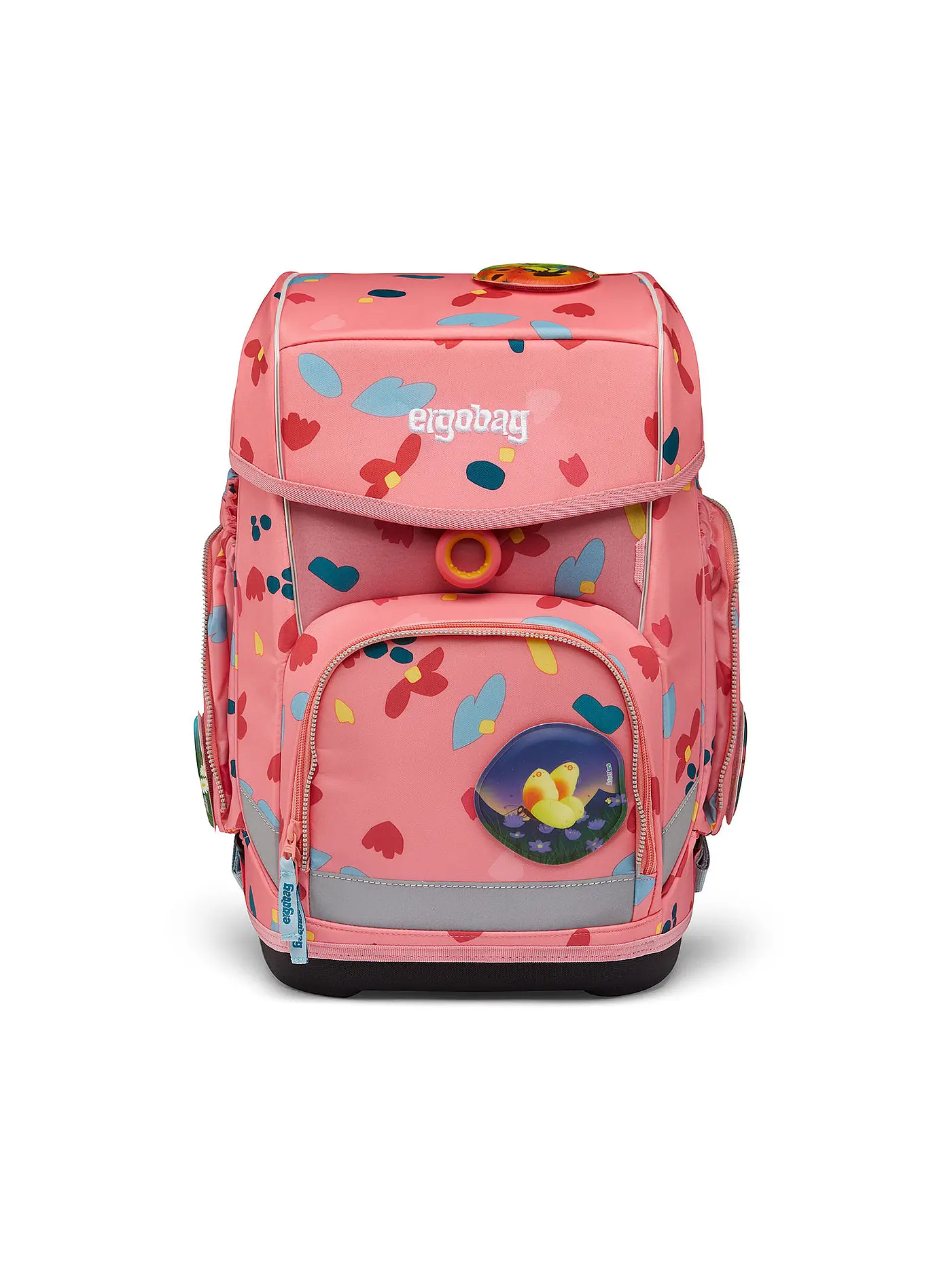 ERGOBAG | Schultaschen Set 5tlg CUBO - ZitronenfaltBär  | koralle