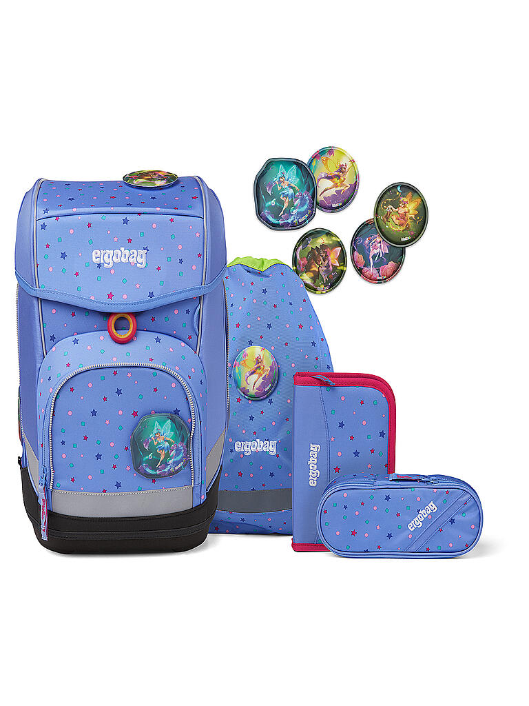 ERGOBAG Schultaschen Set 5tlg Cubo blau