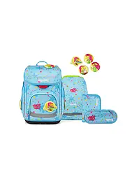 ERGOBAG | Schultaschen Set 5tlg CUBO Bärhext | Hellblau