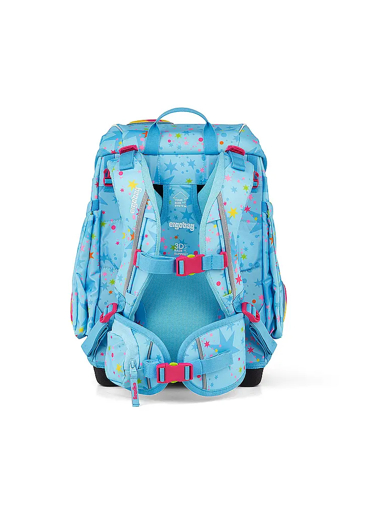 ERGOBAG | Schultaschen Set 5tlg CUBO Bärhext | Hellblau