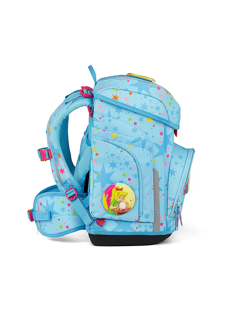 ERGOBAG | Schultaschen Set 5tlg CUBO Bärhext | Hellblau