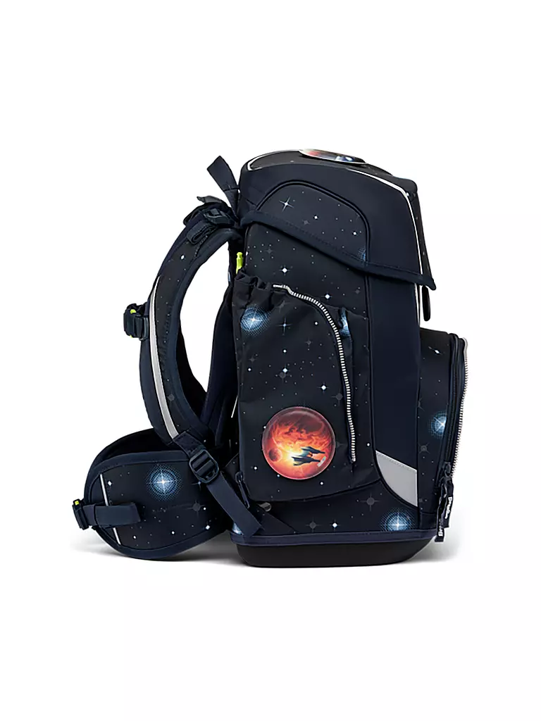 ERGOBAG | Schultaschen Set 5tlg CUBO Galaxy Glow - KoBärnikus  | dunkelblau