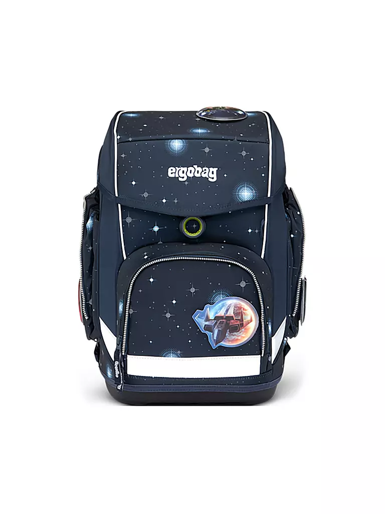 ERGOBAG | Schultaschen Set 5tlg CUBO Galaxy Glow - KoBärnikus  | dunkelblau