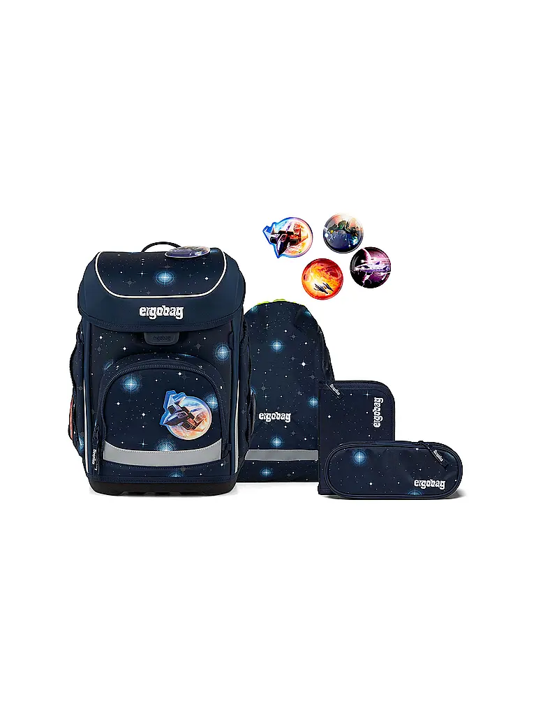 ERGOBAG | Schultaschen Set 5tlg CUBO KoBärnikus 2026 | Schwarz