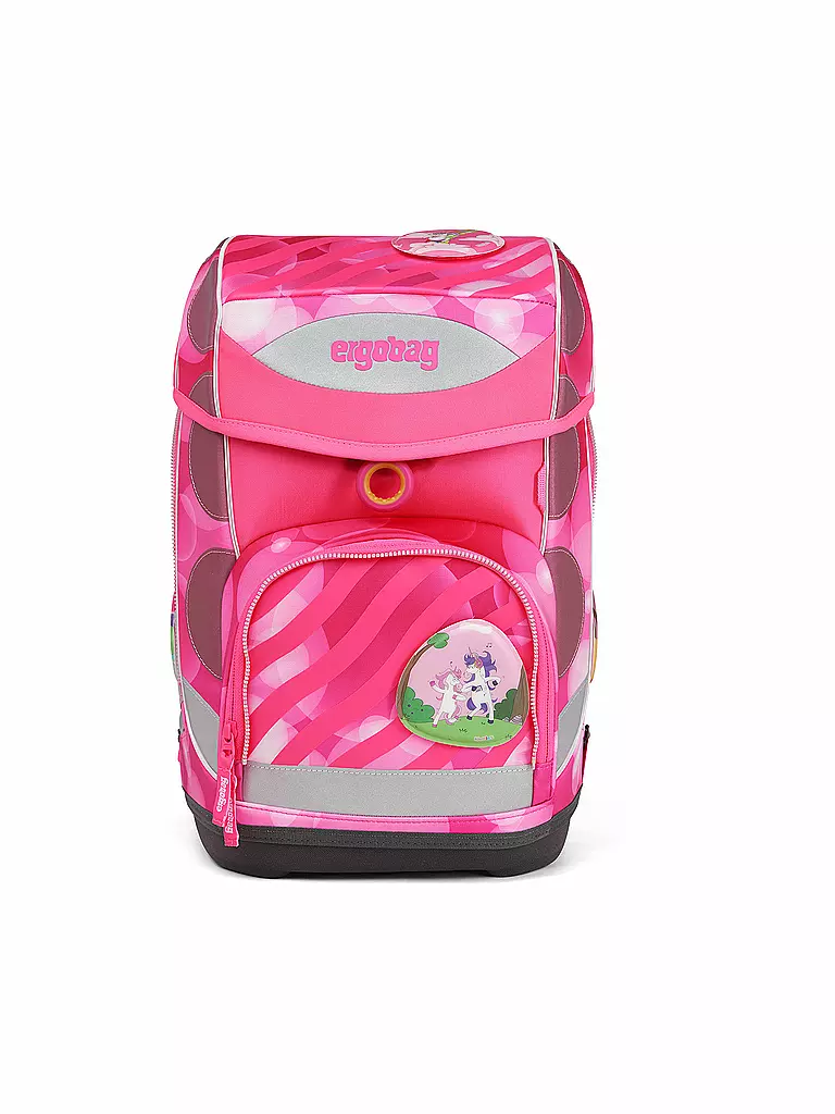 ERGOBAG | Schultaschen Set 5tlg Cubo KuntBärbuntes Einhorn Neo Edition | pink