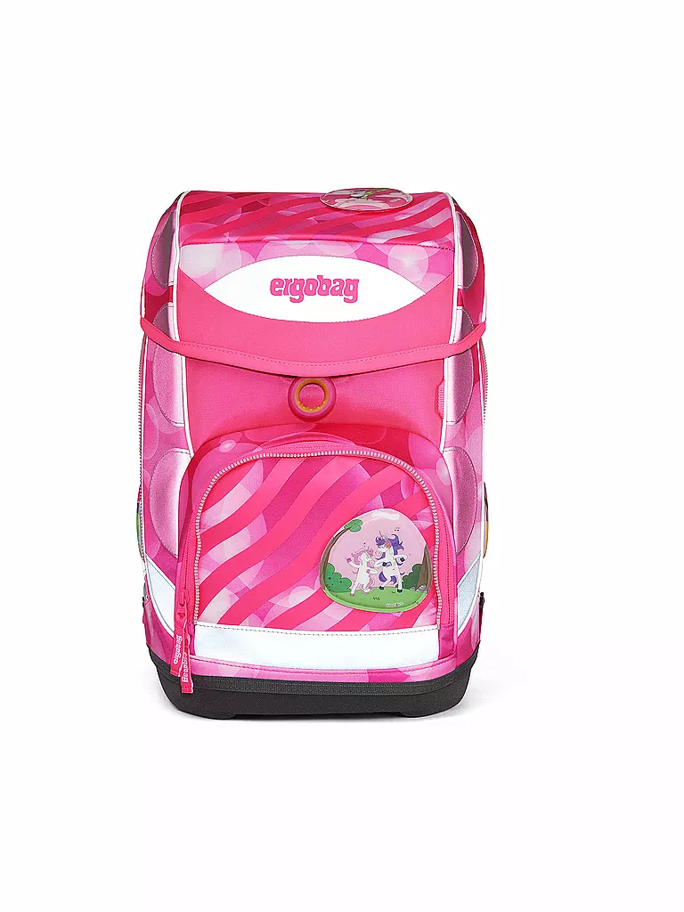 ERGOBAG | Schultaschen Set 5tlg Cubo KuntBärbuntes Einhorn Neo Edition | pink