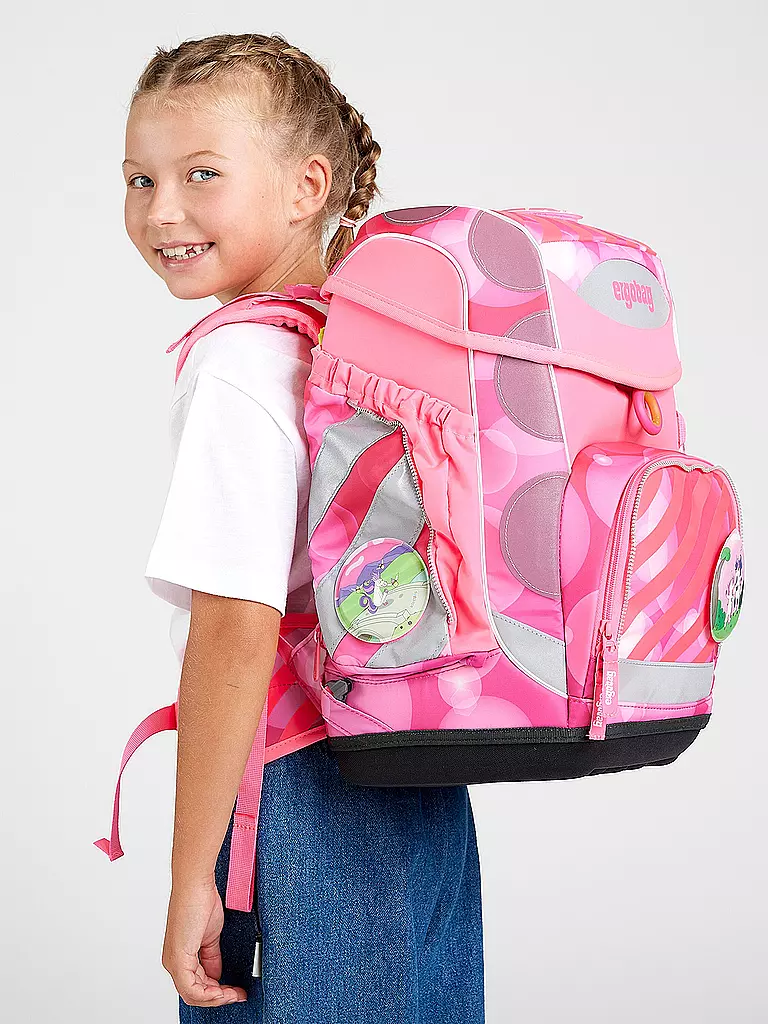ERGOBAG | Schultaschen Set 5tlg Cubo KuntBärbuntes Einhorn | pink