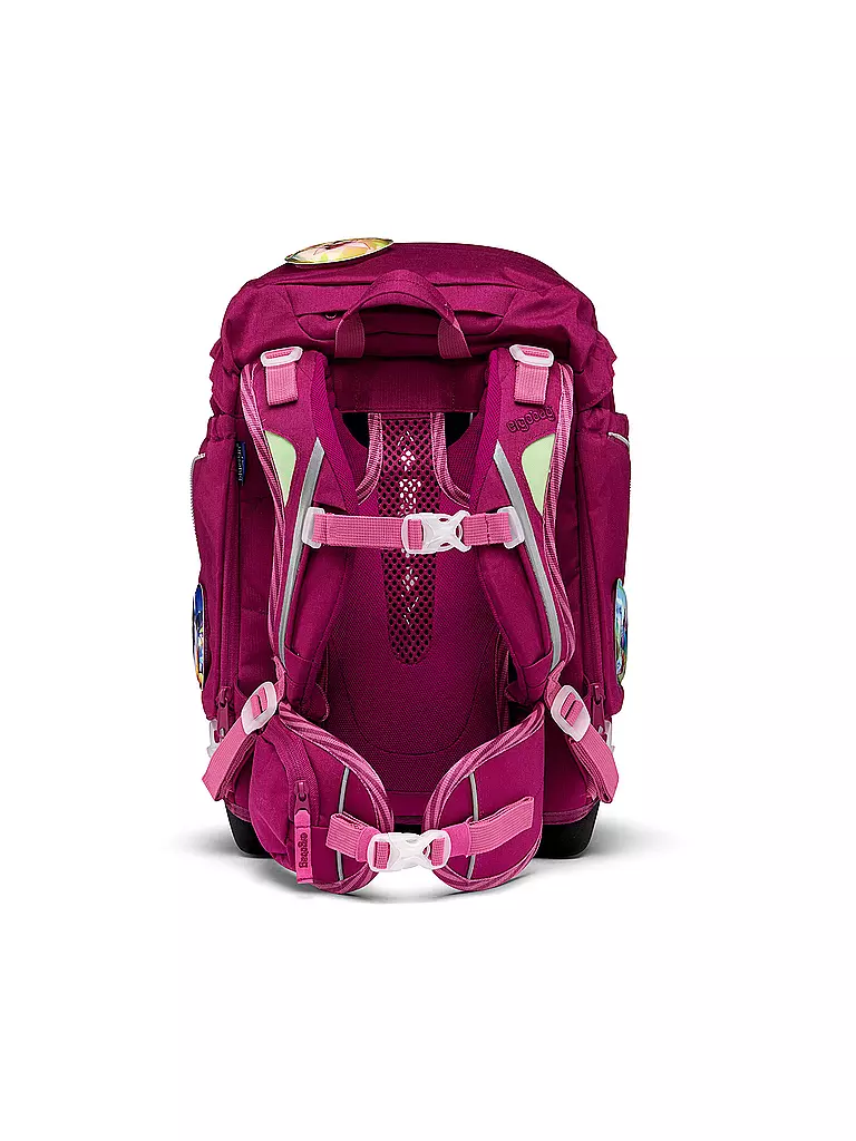 ERGOBAG | Schultaschen Set 5tlg PACK Eco Hero - WaldzauBär | beere