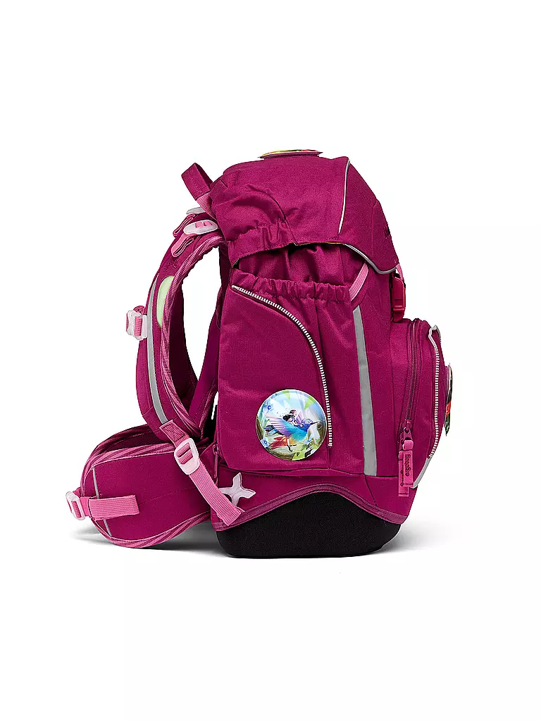 ERGOBAG | Schultaschen Set 5tlg PACK Eco Hero - WaldzauBär | beere