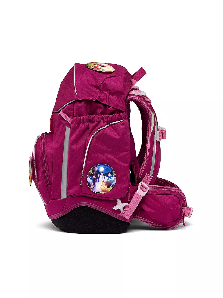 ERGOBAG | Schultaschen Set 5tlg PACK Eco Hero - WaldzauBär | beere