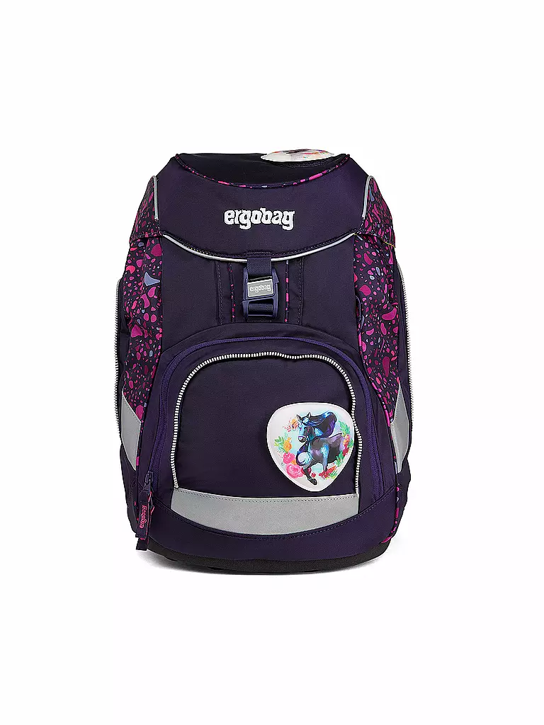 ERGOBAG | Schultaschen Set 6 tlg. Pack - PferdeflüsterBär | lila